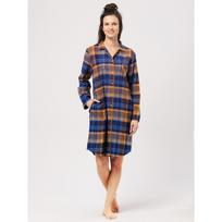 Užsegami flaneliniai naktiniai ilgomis rankovėmis Key LND 481 B24 S-XL