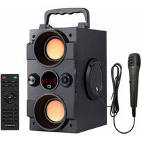 Manta Karaoke garsiakalbis SPK8170000001, 16W, 10h, FM radijas, Bluetooth, USB-C, MicroSD, laidinis mikrofonas