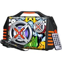 Manta Karaoke garsiakalbis SPK1005PRO, 50W, 8h, Bluetooth, FM radijas, mikrofonas, MicroSD, AUX, DC 9V/12V