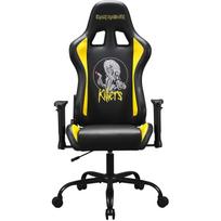 Subsonic Žaidimų Kėdė SA5609-IM1, juoda su geltonais siuvinėjimais, sintetinė oda, 3 klasė, metalas, 5 ratukai, 14.5kg, 90° - 135°