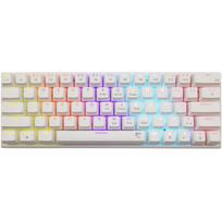 White Shark Klaviatūra WAKIZASHI-2-US-W-RED.SW, 64 klavišai, 1.5m, USB, mechaninė, RGB apšvietimas, laidinė, raudoni jungikliai