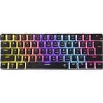 White Shark Mechaninė klaviatūra ASHIKO-2-B-US-RED.SW, 61 klavišas, USB 2.0, raudoni jungikliai, 1.5m laidas, RGB apšvietimas