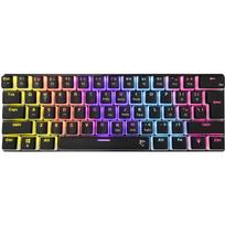 White Shark Mechaninė klaviatūra ASHIKO-2-B-US-BLUE.SW, 61 klavišas, USB, 1.5m, mėlynos jungtys, apšvietimas