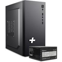 Sbox Kompiuterio korpusas PCC-12 + PSU-400, 2x3,5 col., 1x2,5 col., 2x USB 2.0, HD audio, 4 PCI, GPU 250mm, CPU 140mm