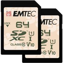 Emtec Atminties kortelė ECMSD64GXCU1ORP, 64GB, UHS-I, 90MB/s, 20MB/s, V10, atspari vandeniui, dulkėms