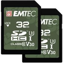 Emtec Atminties kortelė ECMSD32GHC10ORP, 32GB, UHS-I, U3, V30, skaitymo greitis 100MB/s, rašymo greitis 50MB/s