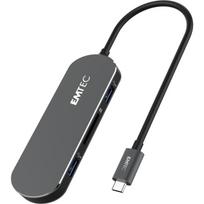 Emtec dokas stotis 6-in-1 Type-C ECHUBT650C, 6 prievadai, USB 3.1 Gen1, Power Delivery, 4K vaizdo
