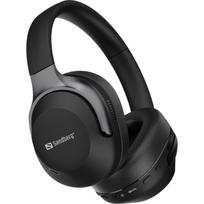 Sandberg Bevielės kelioninės ausinės 126-53, 228g, Juoda, 32Ω, 20Hz-20KHz, 30h baterijos veikimo laikas, Bluetooth, ANC, ENC