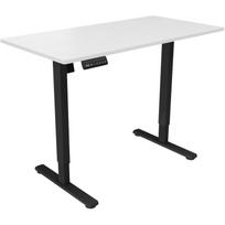 White Shark Žaidimų stalas LIGHT-OBSIDIAN-1, 710–1160mm, 1200×600mm, 50kg, elektrinis aukščio reguliavimas, plienas/aliuminis