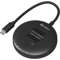 Sandberg Klonavimo dokas 136-72, USB3.2 Gen2, 20Gb/s, NVMe M.2, 8 TB, LED indikatoriai, klonavimo funkcija