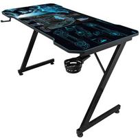 Subsonic Žaidimų stalas SA5706-B1, 750mm, 1200x600mm, plienas, PVC, aukščio reguliavimas, ausinių ir puodelių laikiklis