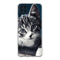 Skaidrus telefono dėklas, skirtas Samsung Galaxy A13 A51 A71 A21S A12 A11 A31 A52 A41 A23 A53 A73 A32 5G A03S minkštas viršelis mielos katės fonas Samsung A41