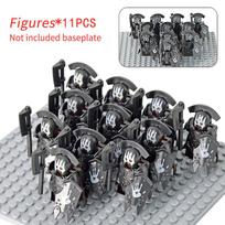 11pcs/lot Movie Series Orc Uruk-hai Army Action Figures Mini Bricks Doll Assemble Building Blocks DIY Toys for kid gift