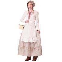 Halloween Pastoral Floral Dress Farm Maid Little Red Riding Hood Grandma Wolf Stage Performance Costume S