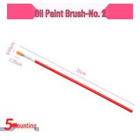 Flat Head Nylon Hair Small Touch-Up Paint Brush