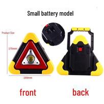 Solar-Powered Triangle Emergency Warning Light for Vehicles black