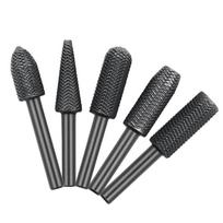 Rotary Burr Set Carving Tool Carbon Steel Solid Twist Drill Bit Grinding for Head for Rotary Tools Woodworking Engraving 1