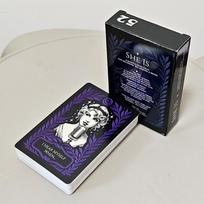 SHE IS: A Mindfulness Deck 9*6cm for Becoming, Belonging & Being | 52 Reflective Prompt Cards juoda