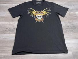 Cult of Individuality Shirt Size M Black Lucky Bastard Biker Skull Flames Print 3XL