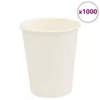 Popieriniai kavos puodeliai 1000 vnt 8oz 200ml Baltas