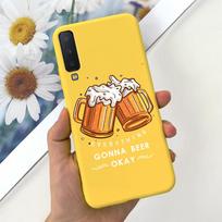 For Samsung Galaxy A7 2018 Case SM-A750F Cute Fashion Cartoon Back Cover 6.0'' Phone Cases For Samsung A7 2018 A750F Soft Fundas Galaxy A7 2018