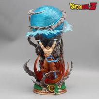 25cm Anime Dragon Ball Goku Figures Anime Sou Goku Super Saiyan Action Figures Model Genki Bomb GK Figuras Collection Playthings Gifts balta