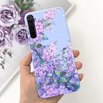 For Realme 6 Case Cover Soft Silicone TPU Realme 6 Pro Realme6 Back Cover Beauty Flower Cartoon Printed Coque Capa Realme 6