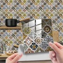 10Pcs PVC Tile Stickers Waterproof Art Wall Decal 3D Wall Sticker  Living Room Wall Sofa Background #49