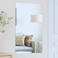 Sieninis veidrodis Stačiakampio 50 x 80 cm grūdintas stiklas