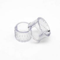 Pony Hair Clip Set for Women, Clear Plastic Ponytail Holder, 2 Piece Large and Small, All Hair Types