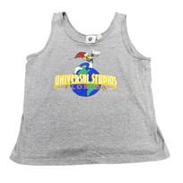 Vintage Universal Studios Shirt Mens Large Gray Woody Woodpecker Graphic Tank Unisex T-Shirt M