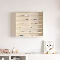 Sieninis vitrina su lentyna Smėlio 60 x 8,5 x 54 cm fanera