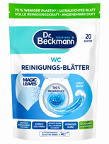 Dr. Beckmann Magic Leaves WC valymo lapeliai Ocean Breeze, 20 vnt.