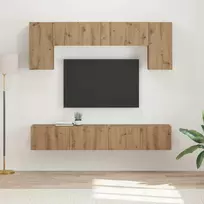 TV spintelių komplektas 4 pcs Amatininkų ąžuolas