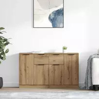 Šoninės lentynos 2 pcs Amatininkų ąžuolas 60 x 30 x 70 cm