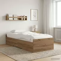 Lovos rėmas su saugojimu su stalčių Artisano ąžuolo 80 x 200 cm