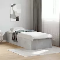 Grindų lovos rėmas Betono pilka 80 x 200 cm Apdirbta mediena