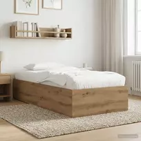 Grindų lovos rėmas Artisano ąžuolo 80 x 200 cm Apdirbta mediena