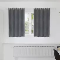Užtemdymo užuolaidos 2 pcs Šviesiai pilka 140 x 140 cm Aksomas