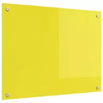 Virtuvės atbraila Geltona 80 x 60 cm grūdintas stiklas