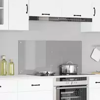 Virtuvės atbraila Šviesiai pilka 110 x 50 cm grūdintas stiklas