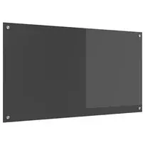 Virtuvės atbraila Tamsiai pilka 110 x 60 cm grūdintas stiklas