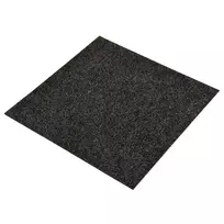 Kilimas 20 pcs Juodas 50 x 50 cm Bitumas