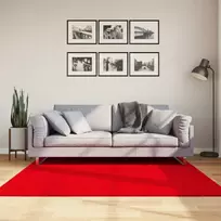 Kilimas HUARTE, raudonos spalvos, 160x160cm, trumpi šereliai