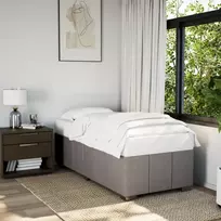 Lovos rėmas be čiužinio, taupe, 90x200 cm, audinys