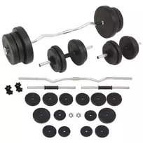 Štangos ir hantelių rinkinys, 60 kg