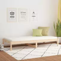 Lova be čiužinio, 80x200cm, pušies medienos masyvas