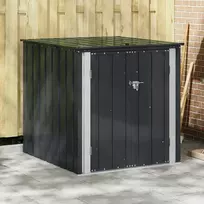 Sodo saugojimo dėžė Juoda 101,5 x 107 x 100 cm Plienas