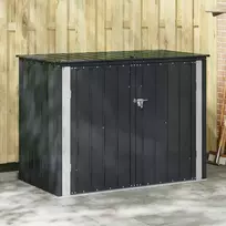 Sodo saugojimo dėžė Juoda 151,5 x 82 x 110,5 cm Plienas