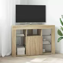 Kampinė LED televizoriaus spinta Sonoma ąžuolas 100x40x68cm